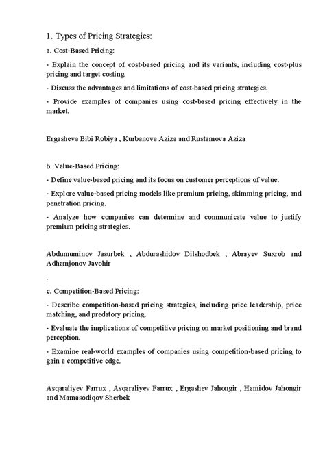 Pricing Strategies Examples 的图像结果