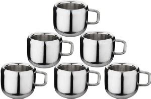 Friends Club Pack of 6 Stainless Steel Pack of 6 Stainless Steel Apple ...