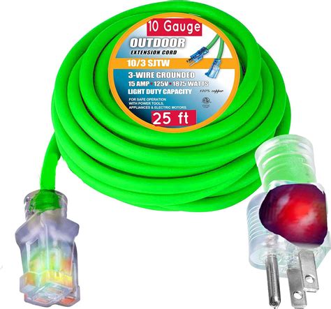 3 Ft 10 Gauge Extension Cord