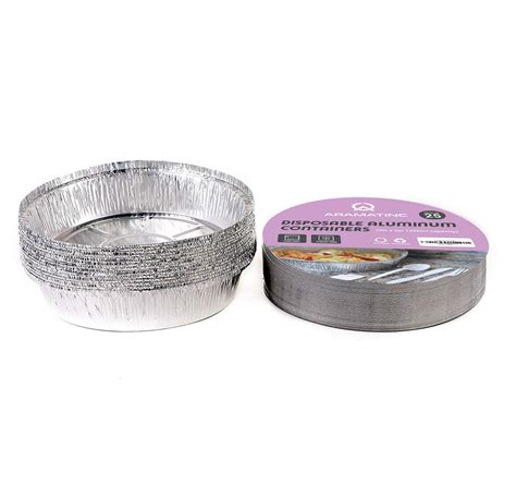 Buy Aramatinc 25PCS with Lids Large Disposable Aluminium Foil Trays - 9 ...