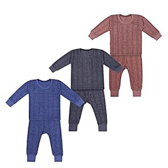 Buy PURSUE FASHION Unisex Kids Winter Wear Fleece Thermal Innerwear Top ...
