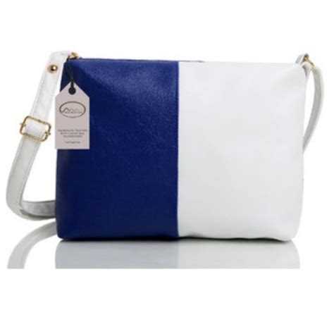 White & Blue Women's Sling Bag