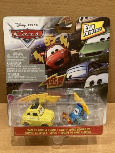 Mattel Disney Pixar Cars TEAM 95 LUIGI & GUIDO India | Ubuy