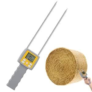 Hay Moisture Tester – Portable Dual Probe Hay Moisture Meter with ...