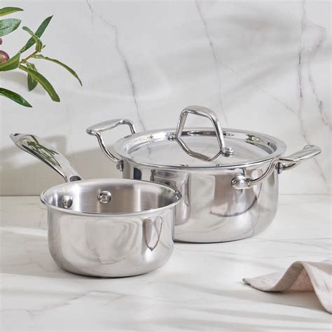 Buy Valeria Carin Stainless Steel Casserole with Lid - 1.5L from Home ...