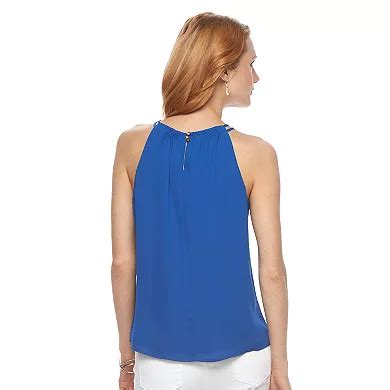 Women's Apt. 9® Embroidered Keyhole Tank