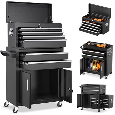 SUNCROWN 2-IN-1 Tool Box, 8-Drawer Rolling Tool India | Ubuy