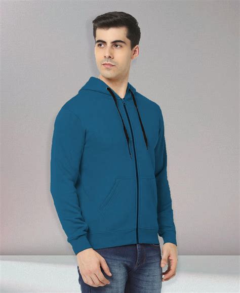 Hiflyers Men Hooded Zip Sweatshirt | Cotton Blend Winter Hoodie @599 ...