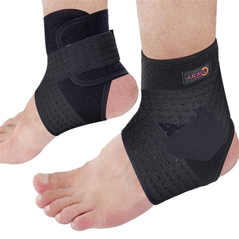 JJCALL left+right Ankle support brace, adjustable compression ankle ...