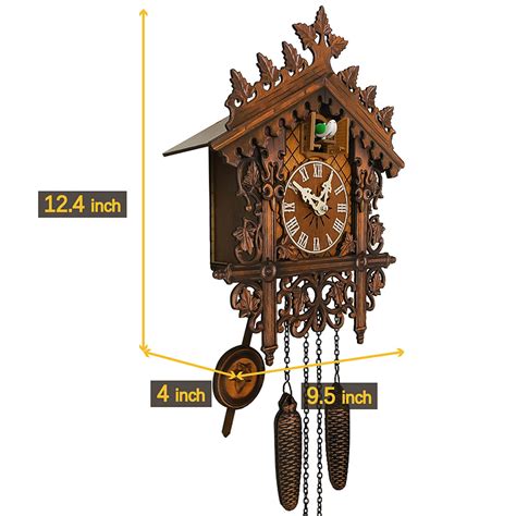 Buy Cotonie Cuckoo Clock Traditional Chalet forest House Clock ...