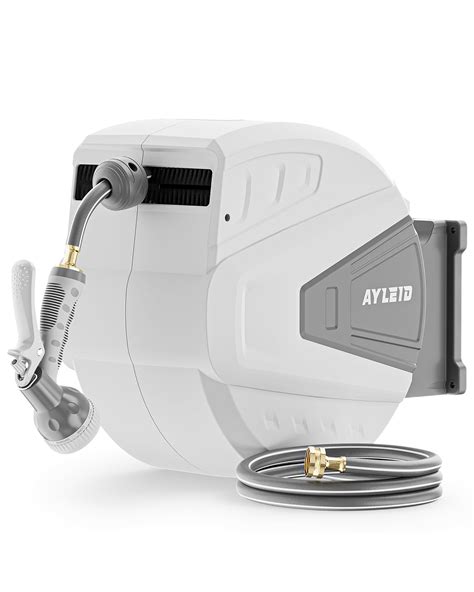 Snapklik.com : Ayleid Retractable Garden Hose Reel,1/2 In X 130 Ft Wall ...