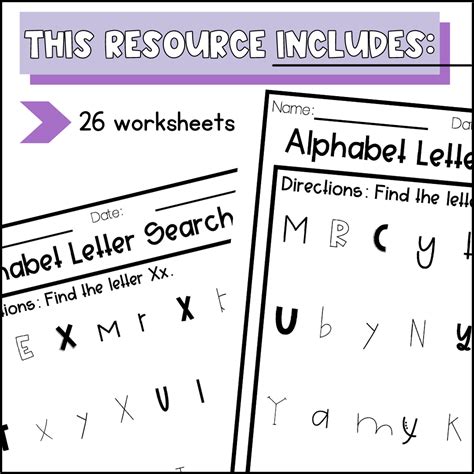 Alphabet Letter Recognition Worksheet - Alphabet Letter ...