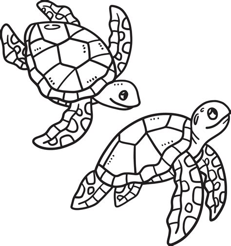 Baby Sea Turtles Coloring Pages