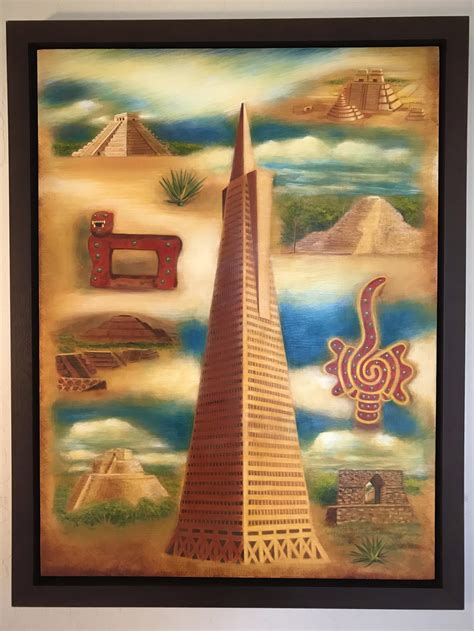 Pyramids of North America, Mark D Adams, Markflyfisher, egg tempera ...