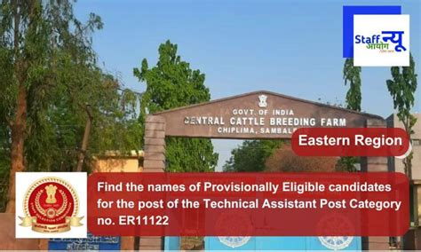 Find the names of Provisionally Eligible candidates for the post of the ...