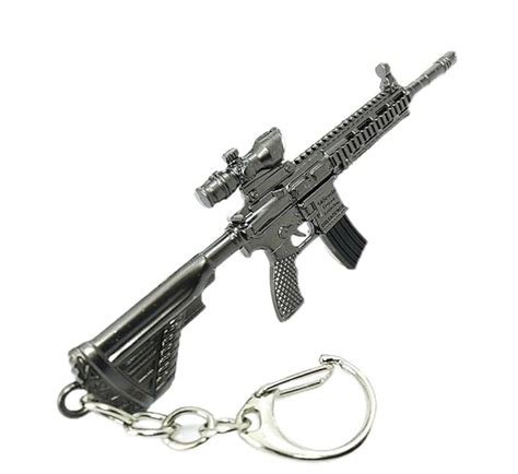 CINIDY M416 Gun Keychain | 12 cm Pu bg 5.56mm Rifle Keychain : Amazon ...