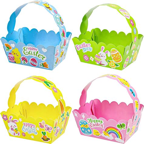 Amazon.com: DERAYEE Small Easter Baskets, 12PCS Happy Easter Treat Gift ...