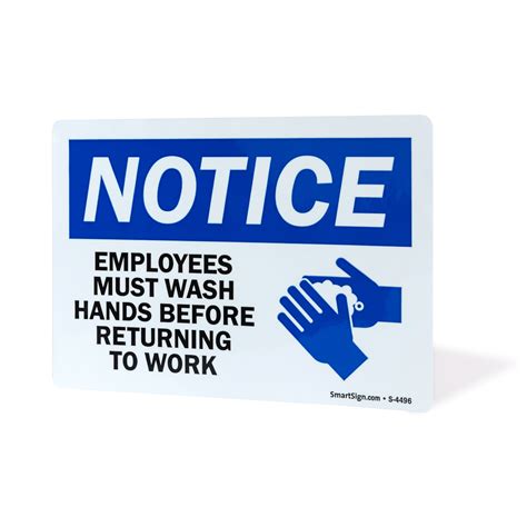 Employee Hand Wash Signs Printable