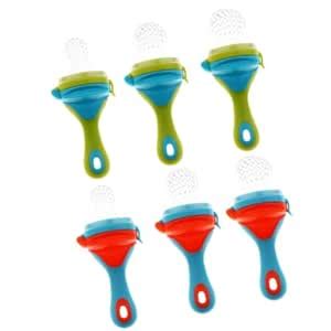 VELURA Baby Soft Fruit Gum Teething Biting Training Toy L Blue red|1 ...