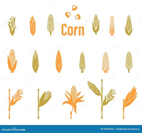 商标象设计玉米玉米农场 库存例证. 插画 包括有 创造性, 果壳, 饮食, 农场, 玉米, 叶子, 食物 - 93718875