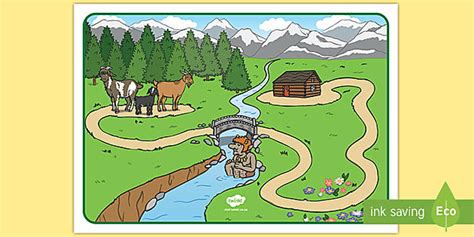 Three Billy Goats Gruff Story Map Activity