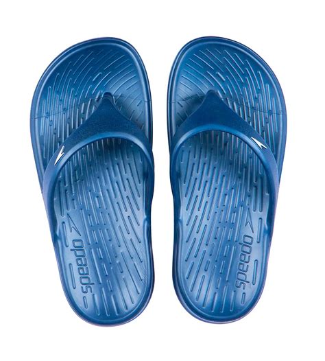 Buy Speedo Single Colour Thong Navy-White Footwear Online| Speedo India