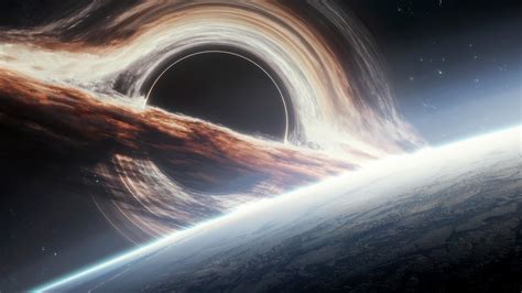 Gargantua black hole Wallpaper 4K, Planet Earth, Cosmos, 5K