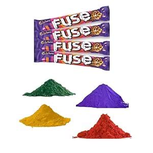 Herbal Holi Colour Fuse Gift Chocolate Pack - Gulal Perfumed Colours ...
