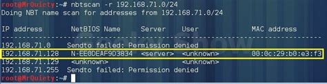 NBTSCAN: scanning IP networks for NetBIOS name information