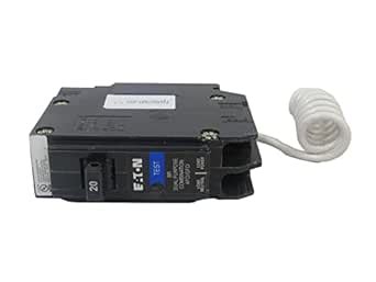 BRN120DF Breaker, 20A, 1P, 120/240V, 10 kAIC, Type BR AFCI/GFCI ...