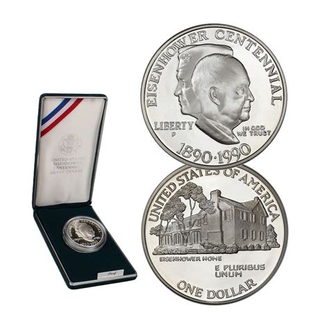 1990 Eisenhower Centennial Silver Dollar PROOF - The Patriotic Mint