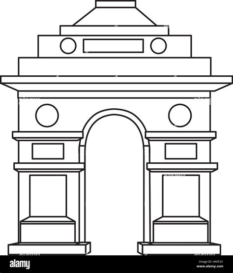 Indian Gate Drawing