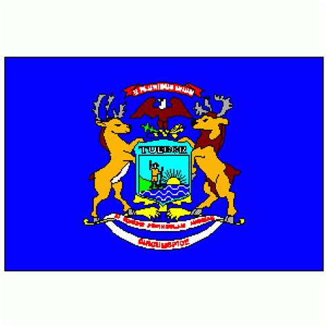 State of Michigan Flag 3 X 5 ft. Standard - Ultimate Flags