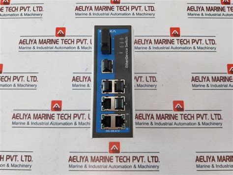 Moxa Eds-308-m-sc Unmanaged Ethernetdevice Switch Rev: 2.1 12-48Vdc ...