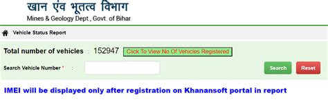 Khanansoft Bihar Mines Vehicle Registration 2025, Status, Update ...