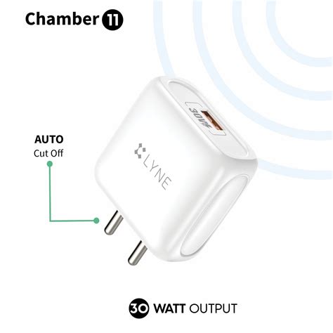 LYNE Chamber 11 30W Output, Auto Power Cut-Off with 65W Cable – Lyne ...