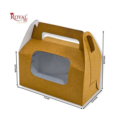 2 Jar Box With Handle | 7x3.5x3.5 inches | Brown Kraft | B2B – Royal ...