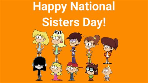 Download National Sisters Day Celebration Cartoon Wallpaper ...