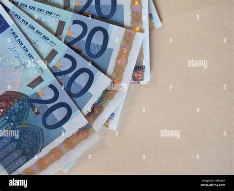 Euro (EUR) banknotes, currency of European Union (EU) with copy space Stock Photo - Alamy