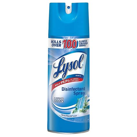 Lysol, Aerosol Desinfectante de Superficies y Ambiental - Spring Water