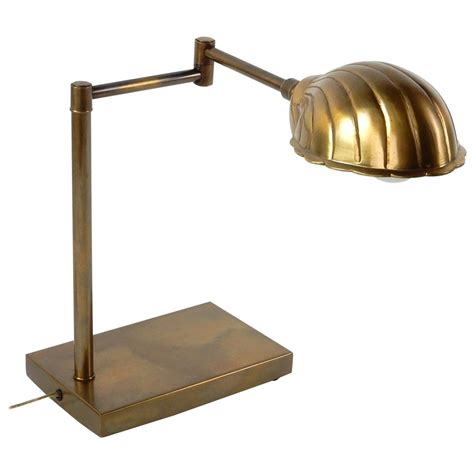 Adjustable Brass Floor Reading Lamp by Chapman at 1stDibs