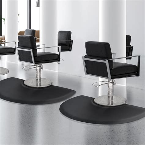 Salon mats for Hair Stylist 3'x4' Barber Shop Salon Chair Mats - Black ...