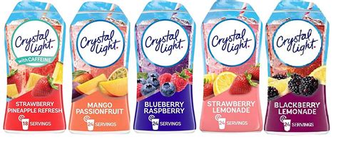 Crystal Light Liquid Water Enhancer Variety 5 each 1.62 fl oz bottles ...