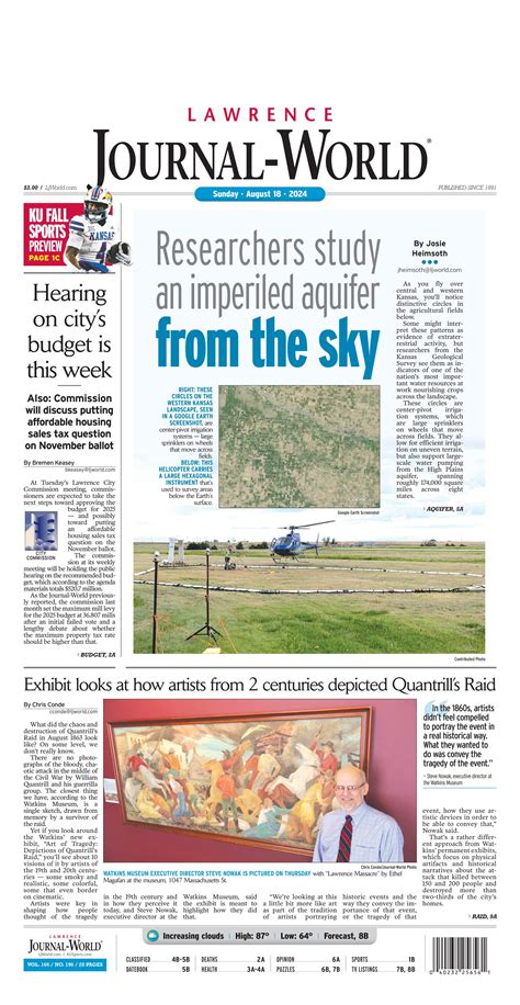 Lawrence Journal-World Front Page