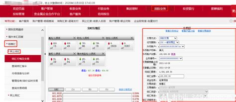 中国银行企业网上服务——挂单结汇篇_交易时间