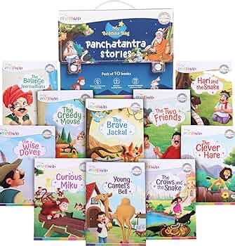 Firstcry Intelliskills Premium Set of 10 Panchatantra Bedtime Story ...