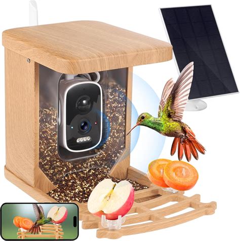 Amazon.com : SOLIOM BF09 Bird Feeder with Camera Wireless Outdoor,Smart ...