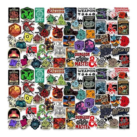 Dungeons & Dragons Stickers Variety Pack