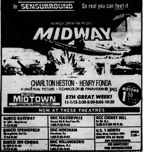 Midway (1976) | Small ads, Go to the cinema, Print ads