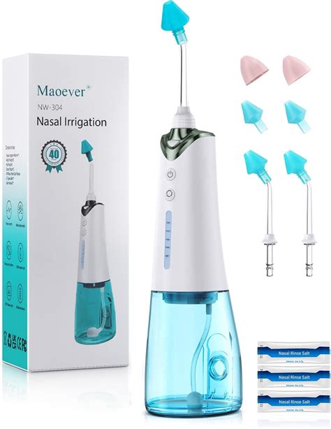 MAOEVER Sinus Cleaner Machine, Cordless Nasal Rinse Machine for Relief & Care, Electric Neti Pot ...